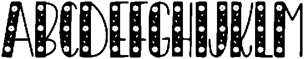 DAISY Regular otf (400) Font UPPERCASE