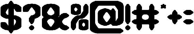 DARK GOTHIC Bold otf (700) Font OTHER CHARS