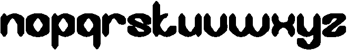 DARK GOTHIC Bold otf (700) Font LOWERCASE