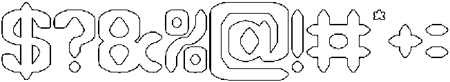 DARK GOTHIC-Hollow otf (400) Font OTHER CHARS