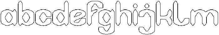DARK GOTHIC-Hollow otf (400) FONT