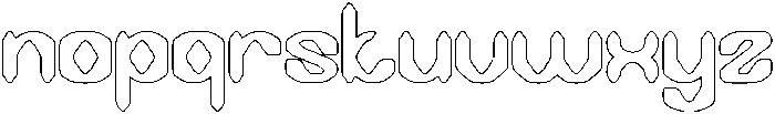 DARK GOTHIC-Hollow otf (400) Font LOWERCASE