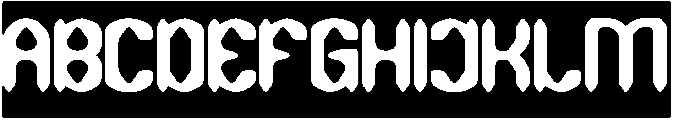 DARK GOTHIC-Inverse otf (400) Font UPPERCASE