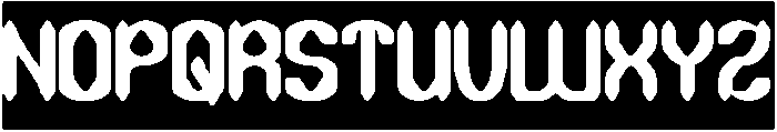 DARK GOTHIC-Inverse otf (400) Font UPPERCASE