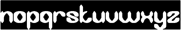 DARK GOTHIC-Inverse otf (400) Font LOWERCASE