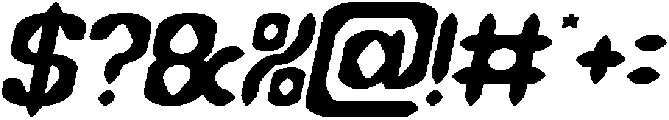 DARK GOTHIC Italic otf (400) Font OTHER CHARS