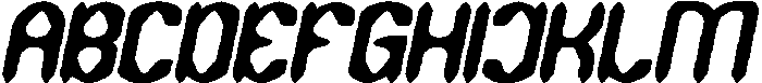 DARK GOTHIC Italic otf (400) Font UPPERCASE