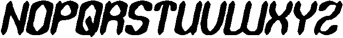 DARK GOTHIC Italic otf (400) Font UPPERCASE