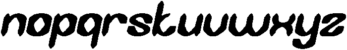 DARK GOTHIC Italic otf (400) Font LOWERCASE