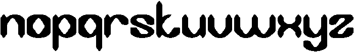 DARK GOTHIC-Light otf (300) Font LOWERCASE
