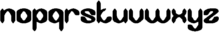 DARK GOTHIC otf (400) Font LOWERCASE