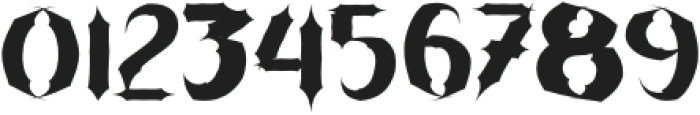 DARK HURO Regular otf (400) Font OTHER CHARS