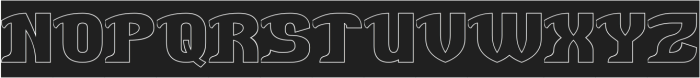 DARK LIGHT-Hollow-Inverse otf (300) Font UPPERCASE