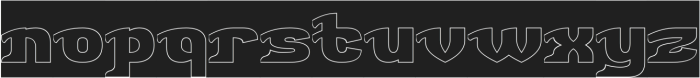 DARK LIGHT-Hollow-Inverse otf (300) Font LOWERCASE