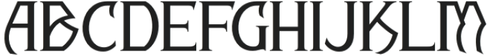 DARKCHARIS-Regular otf (400) Font UPPERCASE