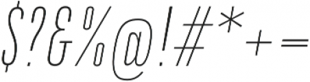 DaBronx Sans Extra Light Italic otf (200) Font OTHER CHARS