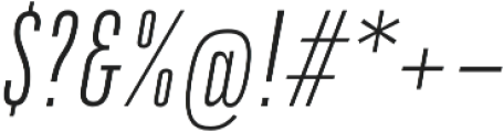 DaBronx Sans Light Italic otf (300) Font OTHER CHARS
