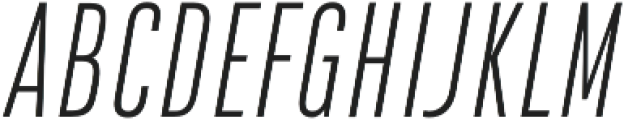 DaBronx Sans Light Italic otf (300) Font UPPERCASE