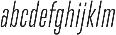 DaBronx Sans Light Italic otf (300) Font LOWERCASE