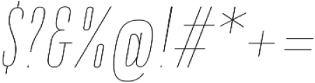 DaBronx Sans Thin Italic otf (100) Font OTHER CHARS