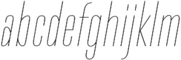 DaBronx Sans Thin Italic otf (100) Font LOWERCASE