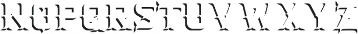 Dacota Typeface Dropshadow ttf (400) Font UPPERCASE