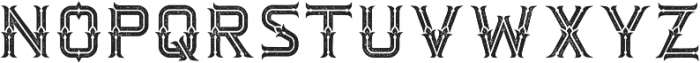 Dacota Typeface Rough ttf (400) Font UPPERCASE