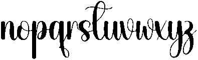 Daddy Christian Regular otf (400) Font LOWERCASE