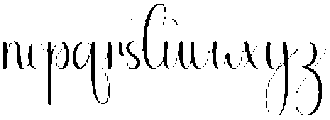 Daddy Regular otf (400) Font LOWERCASE