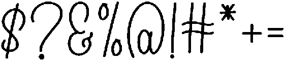 Daddy Signature Regular otf (400) Font OTHER CHARS