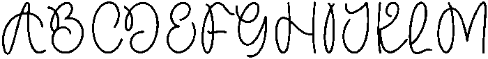 Daddy Signature Regular otf (400) Font UPPERCASE