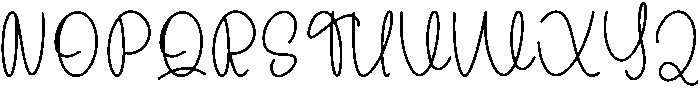 Daddy Signature Regular otf (400) Font UPPERCASE