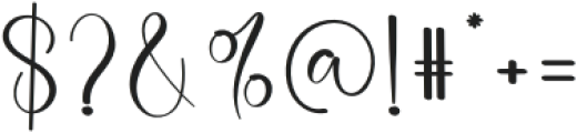 Daddy Signature Regular otf (400) Font OTHER CHARS