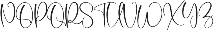 Daddy Signature Regular otf (400) Font UPPERCASE