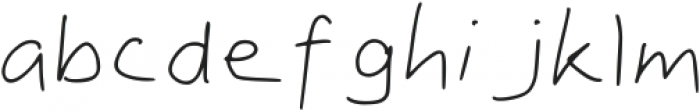 Dads Handwriting Regular otf (400) Font LOWERCASE