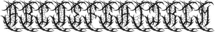 Daemonize Evils otf (400) Font UPPERCASE