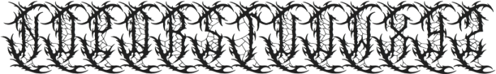 Daemonize Evils otf (400) Font UPPERCASE