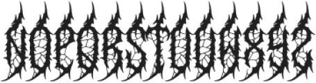 Daemonize Evils otf (400) Font LOWERCASE