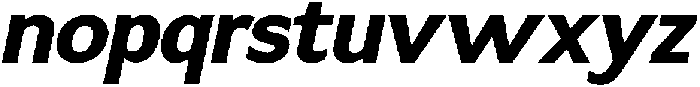 DafeRanst-BoldItalic otf (700) Font LOWERCASE