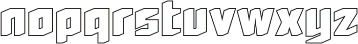 Daftones Bold Hollow otf (700) Font LOWERCASE
