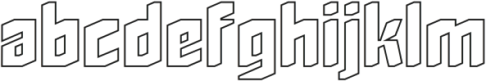Daftones Regular  Hollow otf (400) Font LOWERCASE