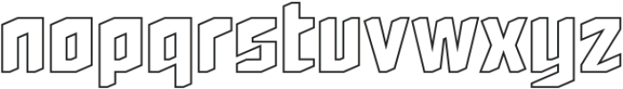 Daftones Regular  Hollow otf (400) Font LOWERCASE