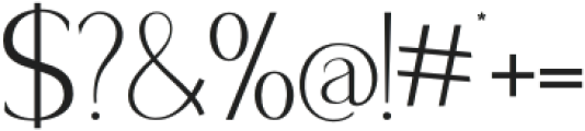 Dagonia Light otf (300) Font OTHER CHARS