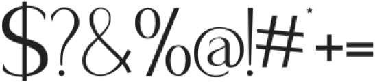 Dagonia Regular otf (400) Font OTHER CHARS