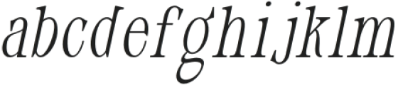 Dahliana Light Oblique otf (300) Font LOWERCASE