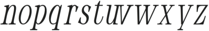 Dahliana-Oblique otf (400) Font LOWERCASE