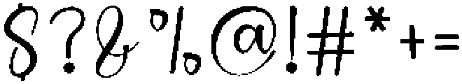 Daily Calm Regular otf (400) Font OTHER CHARS
