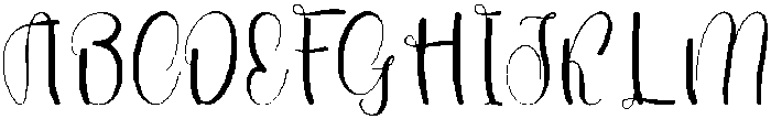 Daily Calm Regular otf (400) Font UPPERCASE
