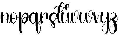 Daily Calm Regular otf (400) Font LOWERCASE