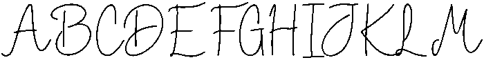 Daily  Journal Regular otf (400) Font UPPERCASE